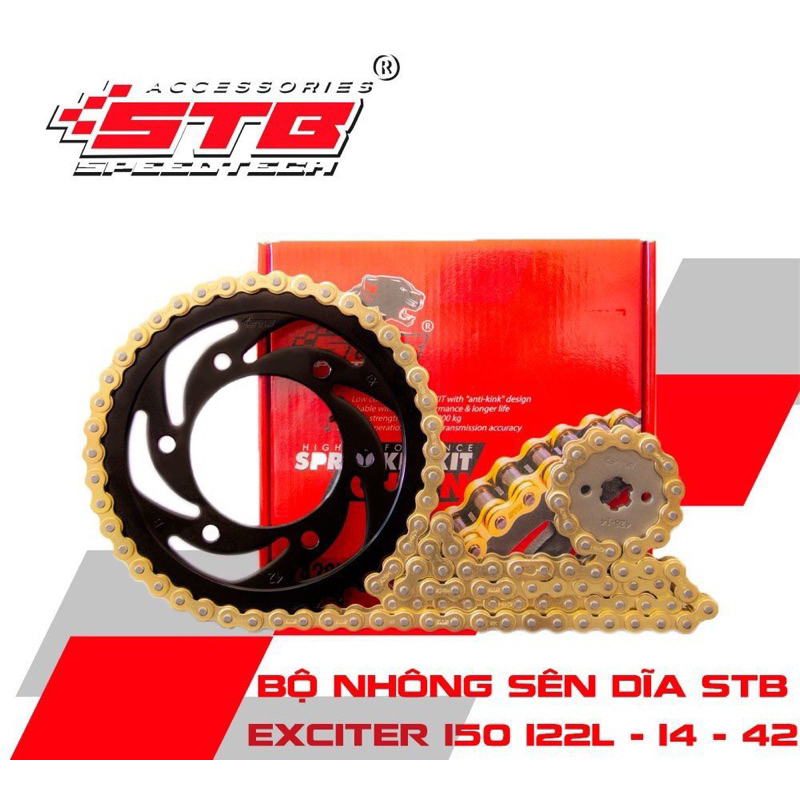 Nhông sên đĩa STB Exciter 135-150-155,Winner/WinnerX/Sonic,Raider/Satria, Si XC,FI, Dram, WaveRS