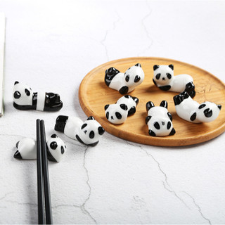 Gác cọ bút vẽ gấu trúc panda manglan hoa hoa GC14 gác đũa bằng Sứ