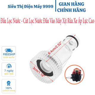 Đầu lọc nước - Cút lọc nước đầu vào máy rửa xe áp lực cao - đầu lọc máy rửa xe
