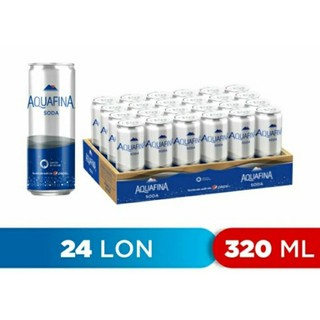 Thùng 24 lon Nước uống có Gaz Aquafina Soda 320ml 