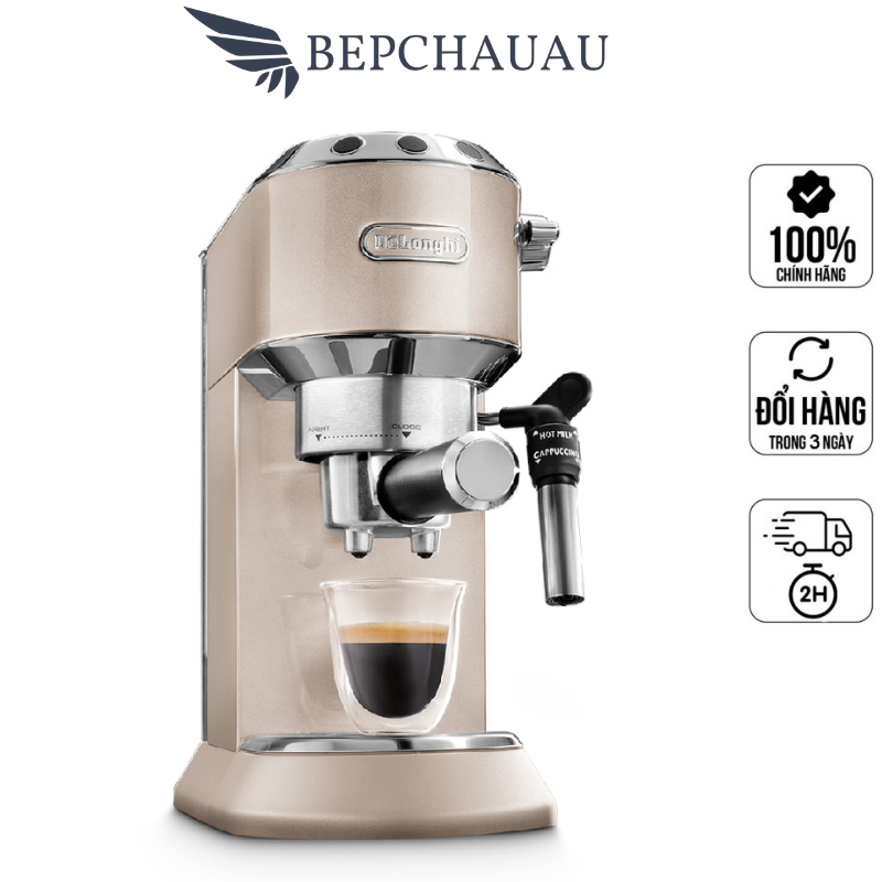 Máy Pha Cafe DeLonghi EC785, Máy Pha Cà Phê Gia Đình, Văn Phòng, Nhập EU, BH 12 Tháng, Bepchauau