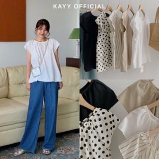 KAYY. Áo thô mềm tay hến cổ tròn _ A2100 A5501 ( ảnh thật )