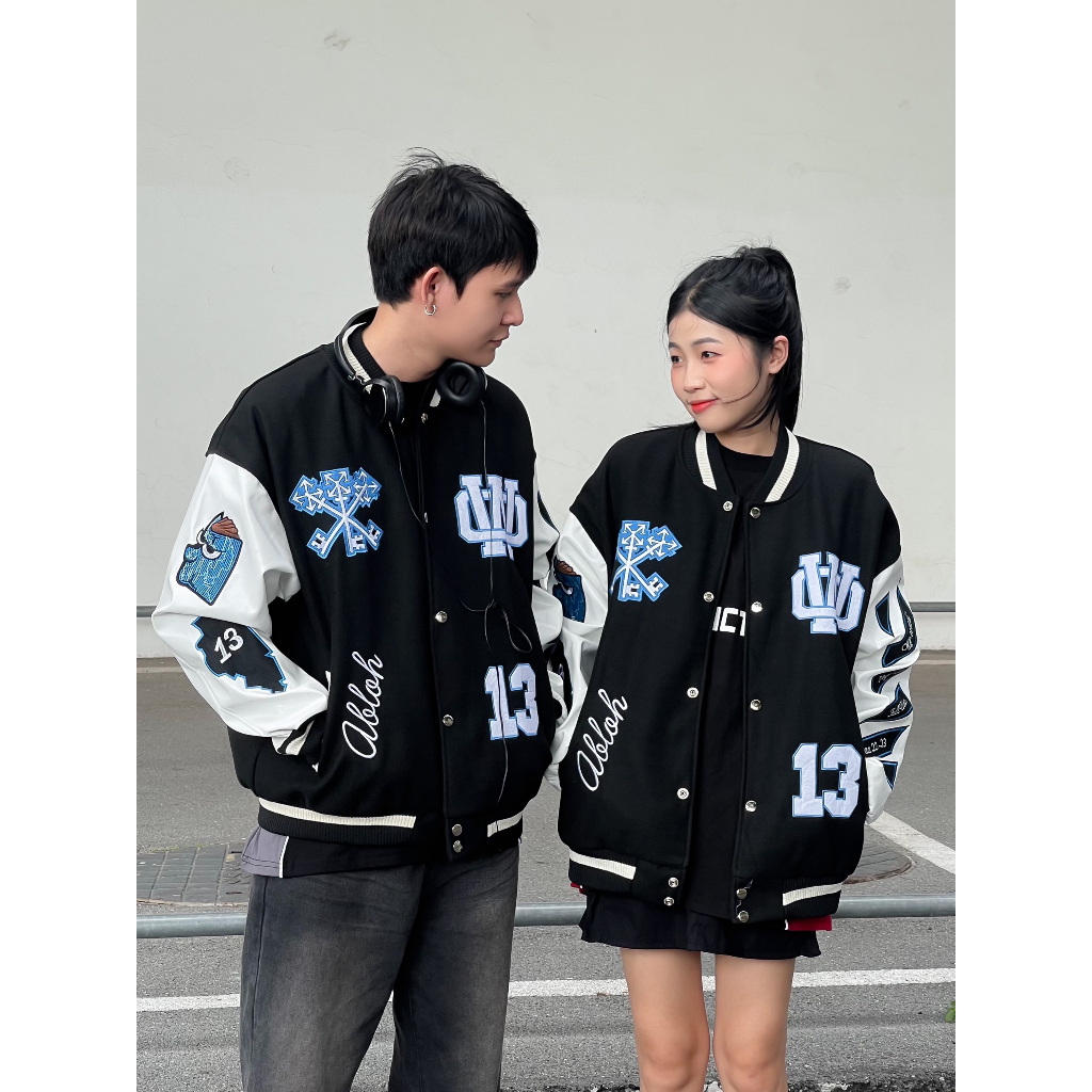 Áo Khoác bomber Off-Wh.ite THE WITCH Varsity Jacket Áo bomber jacket OW x AC Milan kunshopunisex