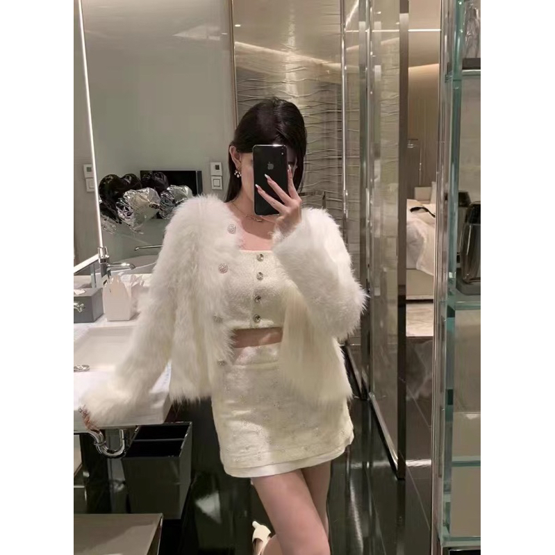 Áo khoác lông cáo nhận tạo ❤️