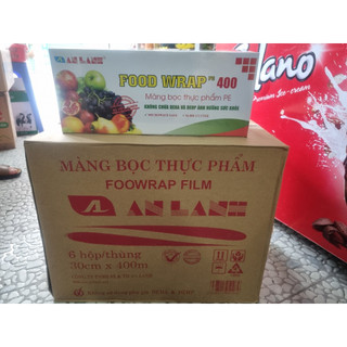 Màng bọc thực phẩm pe an lành an toàn cho sức khoẻ kt 400m*30cm hsd t1/2026
