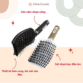 Lược bàn chải tóc nhựa cong