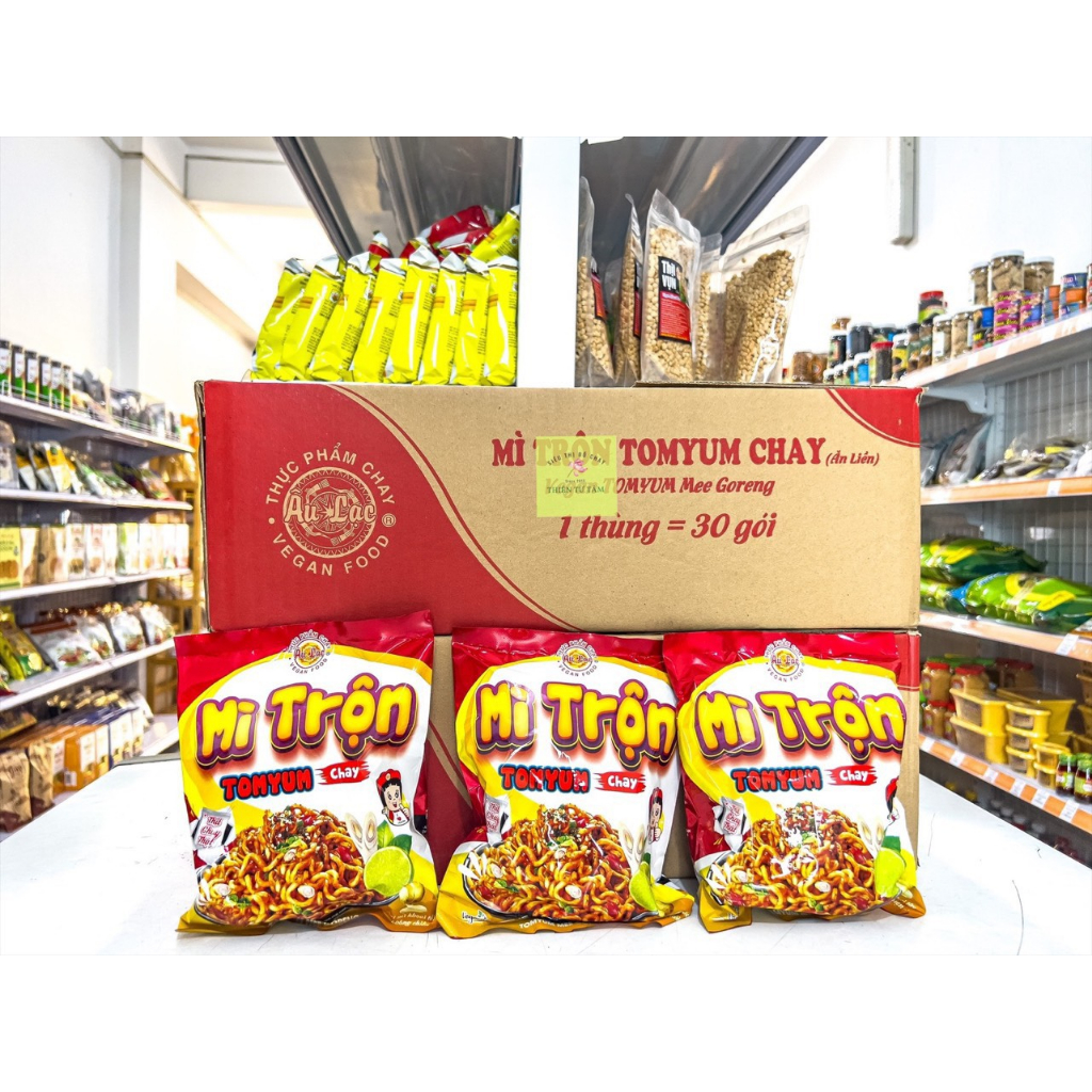 Mì Trộn Chay Tomyum Thơm Ngon Chuẩn Thái Thùng 30 Gói