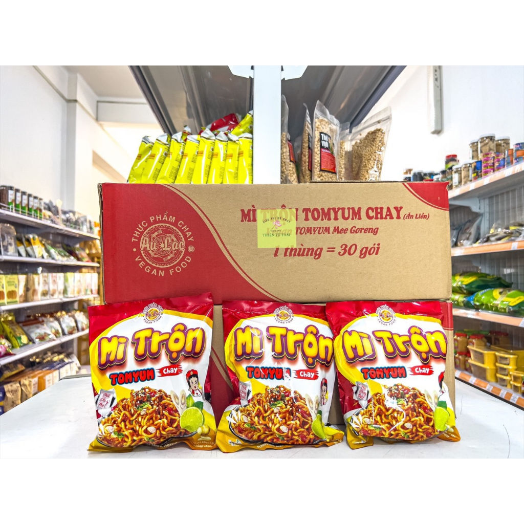 Mì Trộn Chay Tomyum Thơm Ngon Chuẩn Thái Thùng 30 Gói