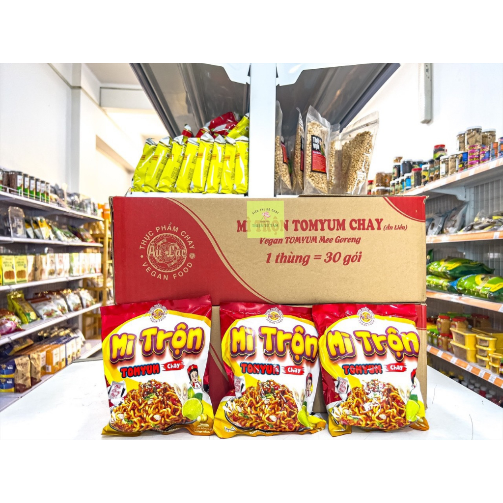 Mì Trộn Chay Tomyum Thơm Ngon Chuẩn Thái Thùng 30 Gói