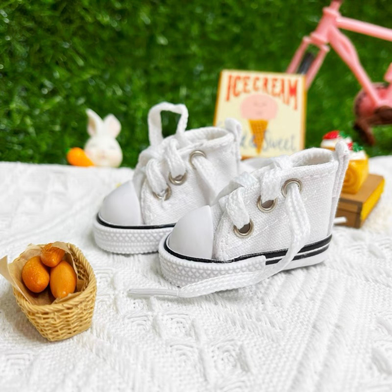 Giày Converse cổ cao buộc dây cho Doll 15cm 20cm - giày búp bê