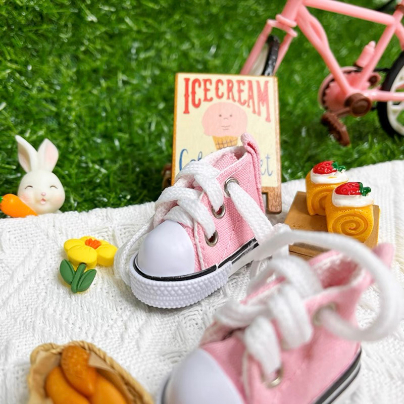 Giày Converse cổ cao buộc dây cho Doll 15cm 20cm - giày búp bê