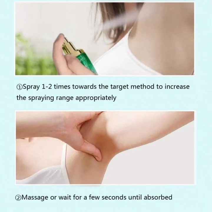 Xịt khử mùi hôi nách thảo mộc ，khử mùi hôi nách, ngăn mồ hôi nách thân thiện an toàn/30ML