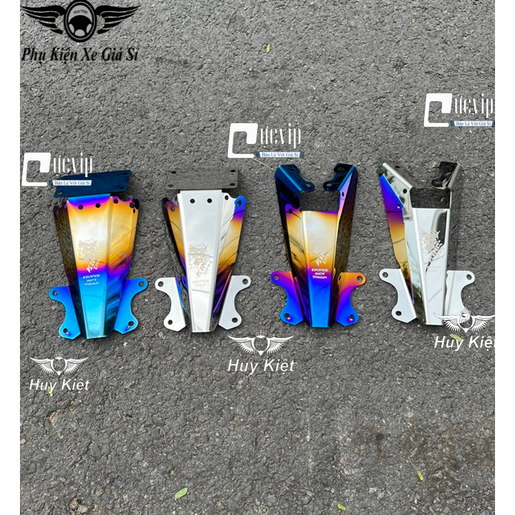 Pát Đuôi Dè Sau Inox, Xi Titan Gắn Exciter 150, Exciter 155  6200