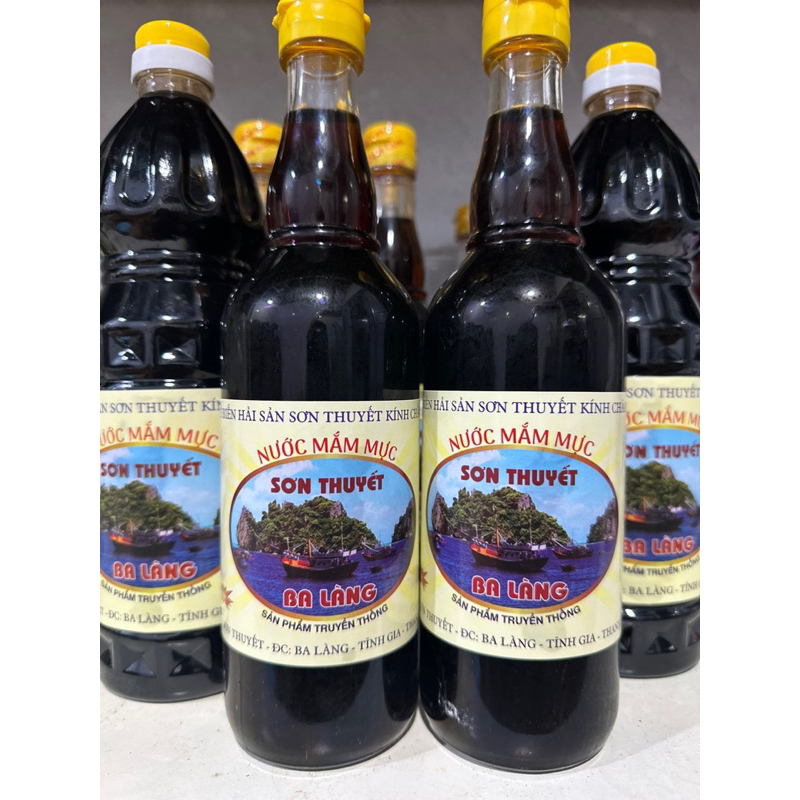 Nước măm mực Sơn thuyết ba làng 500ml