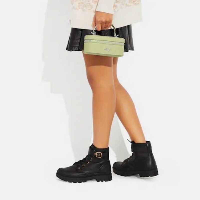 C0ach Train Case Crossbody✨Túi coach dáng hộp mini xinh xắn