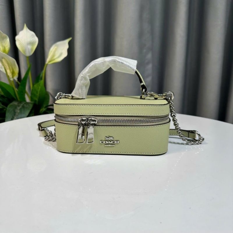 C0ach Train Case Crossbody✨Túi coach dáng hộp mini xinh xắn