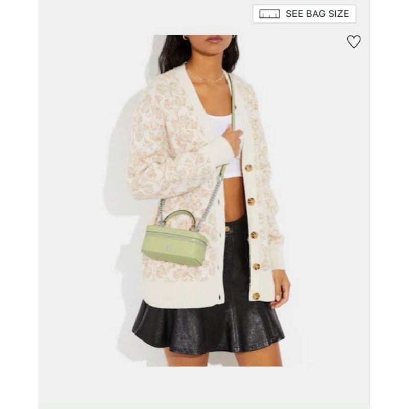 C0ach Train Case Crossbody✨Túi coach dáng hộp mini xinh xắn