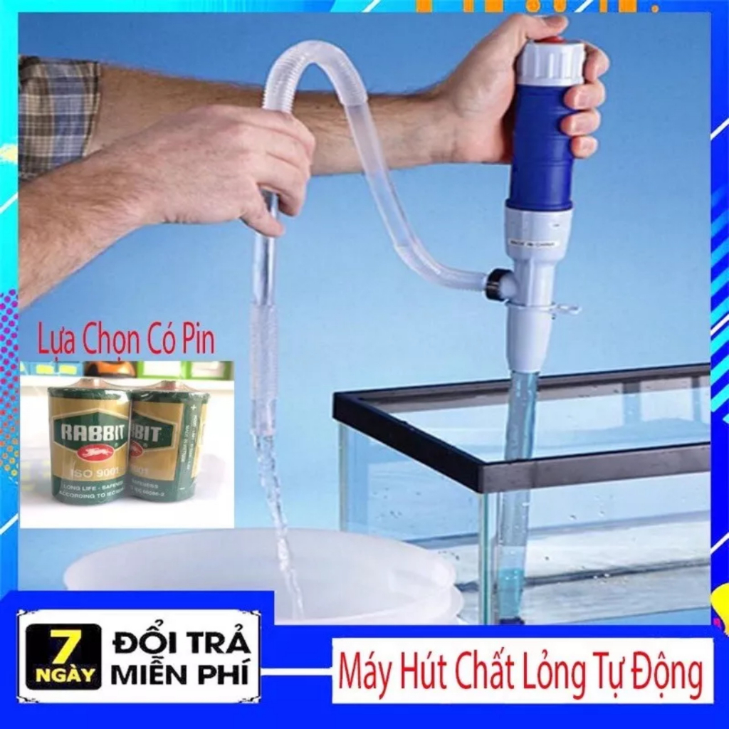 Máy Hút Chất Lỏng Tự ĐộnG, Ống Hút Nước, Rượu, Xăng Dầu - Máy Chạy Pin Tự Động Chỉ 1 Nút Bấm
