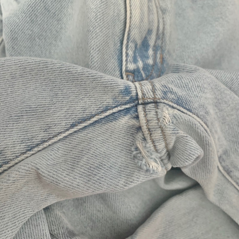 Quần Jeans Bò Nữ Lưng Cao Ống Côn Wash Bạc PACSUN Hàng Xuất Xịn Cao Cấp Mịn Đẹp Dày Dặn Nặng Tay