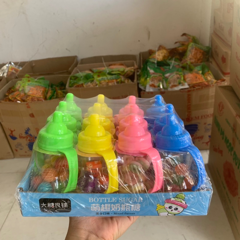 Kẹo bình ti mix nhiều mẫu ( sỉ 12 bình)
