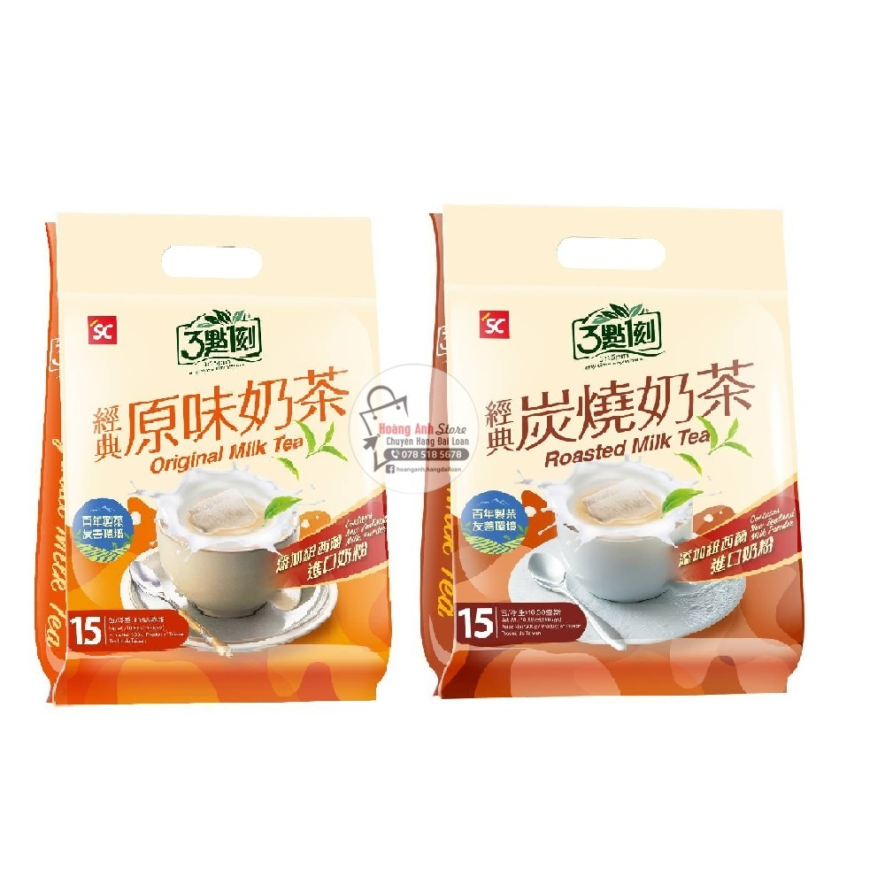 Trà sữa túi lọc 3:15pm NHIỀU SỮA Đài Loan 15 gói/túi