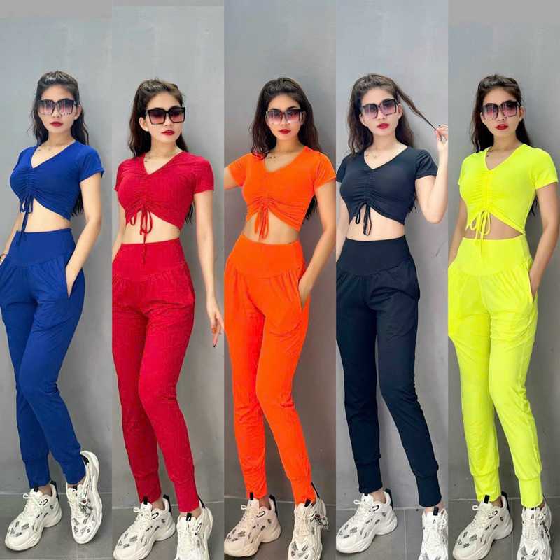 Set đồ tập thể thao gym yoga erobic cao cấp cho nữ