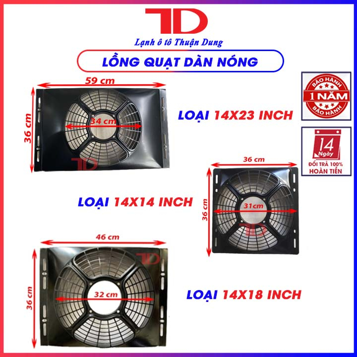 Lồng quạt dàn nóng dành cho mô tơ M63 và M80 - Vật Tư Điện Lạnh Ô Tô Thuận Dung