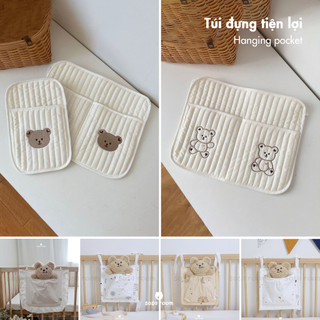 [9 mẫu] Túi treo thành cũi, giường cho bé, túi đựng đồ, túi xe đẩy