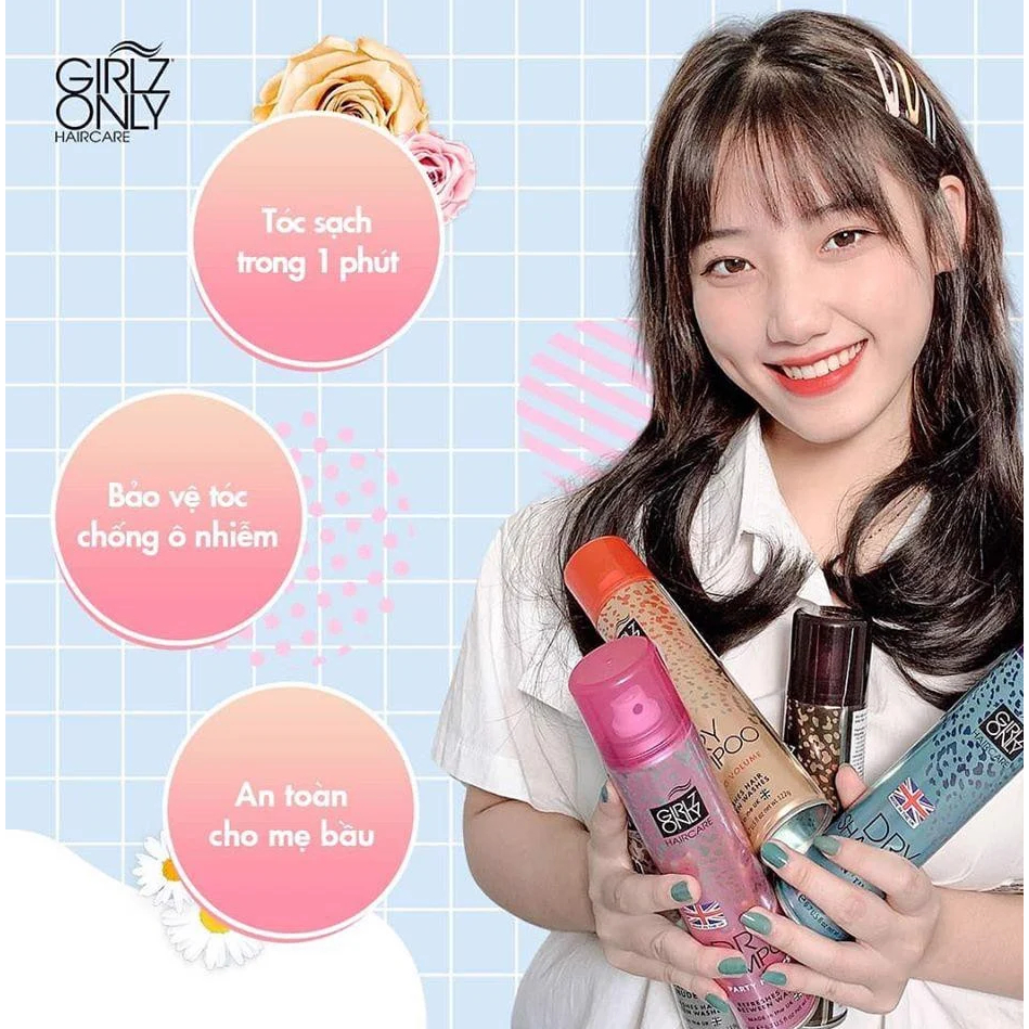 Dầu Gội Khô Dry Shampoo Girlz Only Party Nights / Dawn 'Til Dusk / Dazzling Volume / No Residue Nude