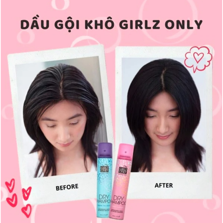 Dầu Gội Khô Dry Shampoo Girlz Only Party Nights / Dawn 'Til Dusk / Dazzling Volume / No Residue Nude