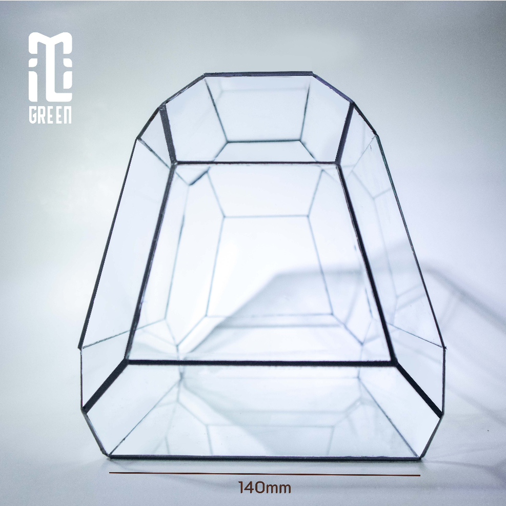 Bể Kính, Bình kính Terrarium, Bể kính Terrarium, Trang trí Terrarium, Setup bàn làm việc, Kính tự lắp  PT03
