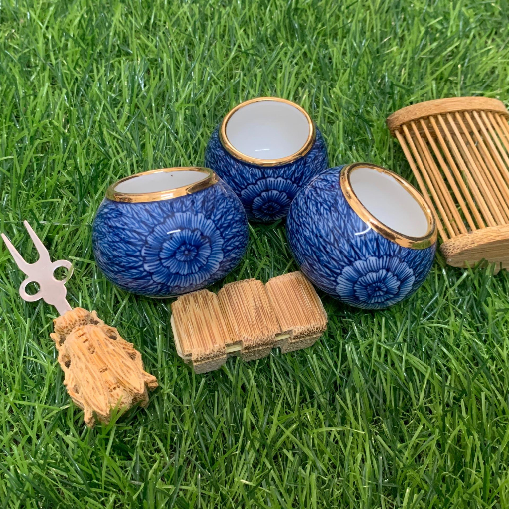 Cóng Chào Mào Vẽ Tay Thiên Diệp Lá Kim  Giảm Giá - có 3 màu đen - đỏ - tràm.