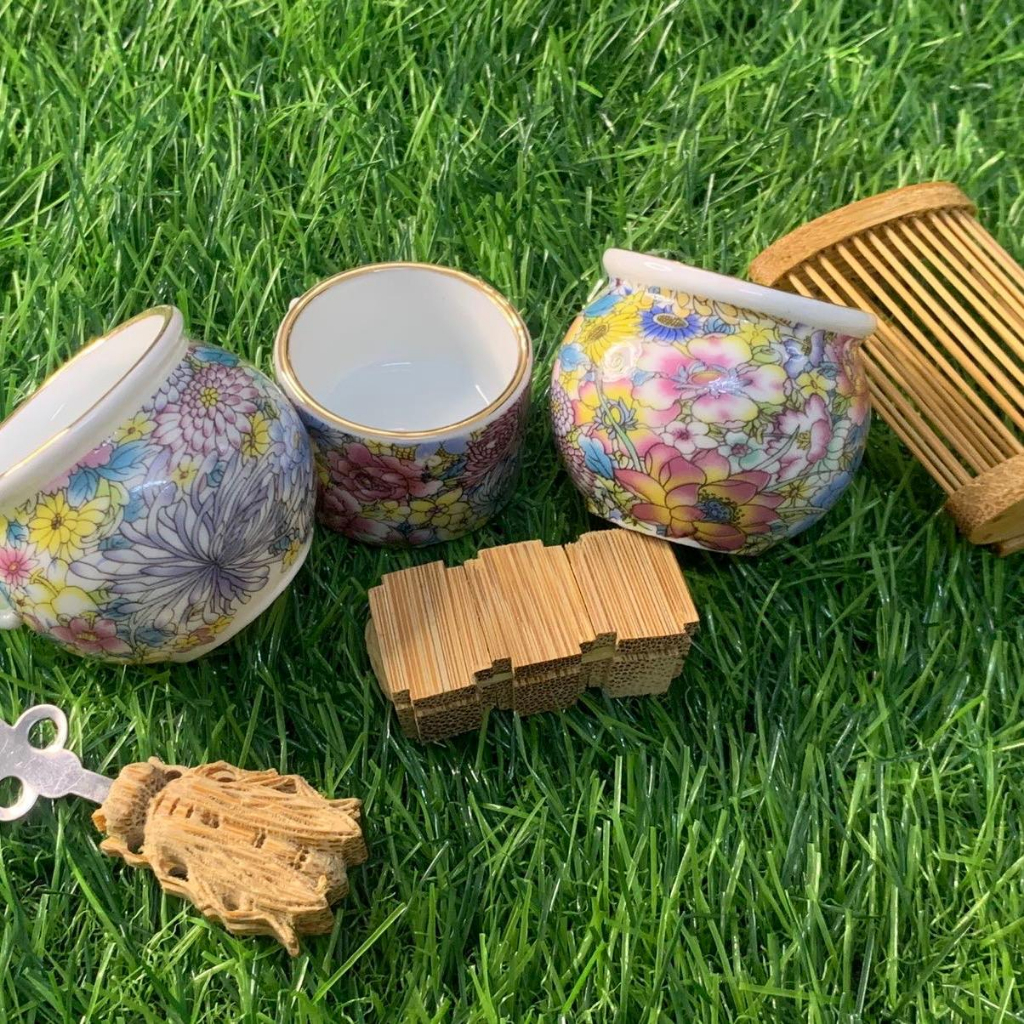 Cóng chim Bách Hoa  - tặng tai tre + xiên Tre Vip + rọ vip