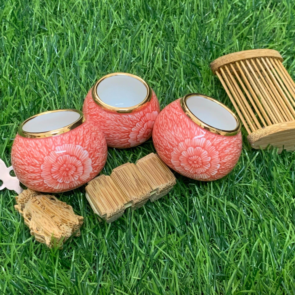 Cóng Chào Mào Vẽ Tay Thiên Diệp Lá Kim  Giảm Giá - có 3 màu đen - đỏ - tràm.