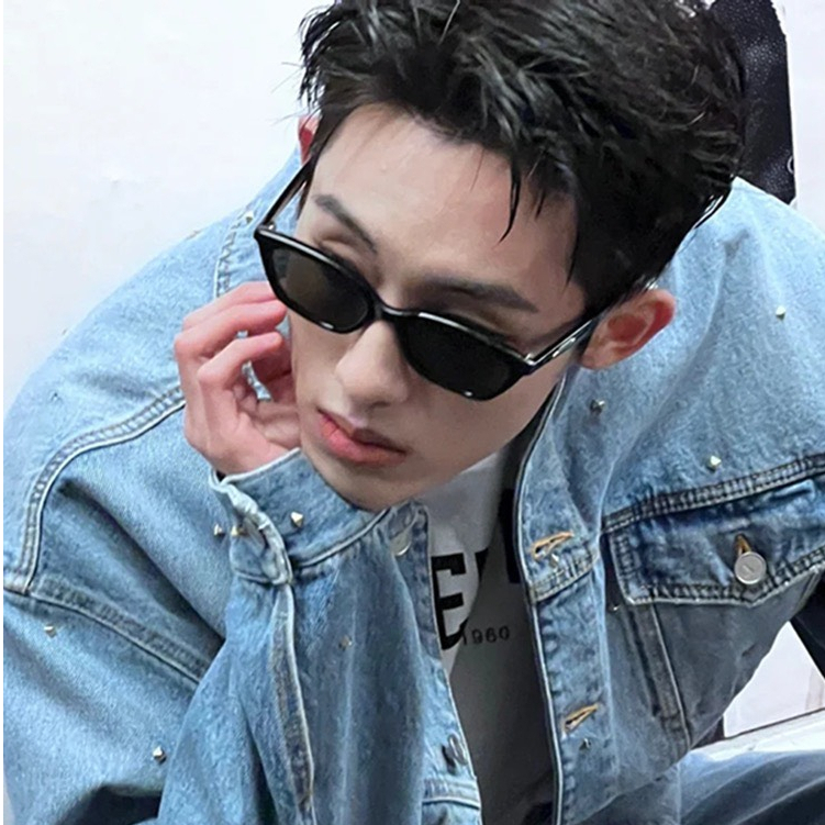 Kính mắt y2k đen BEAR18 phong cách cá tính dành cho nam và nữ