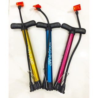 Bơm tay xe đạp, xe máy loại ngắn 32cm, dây bơm 2 vòi, xe máy, xe đạp. Hakhanhelec