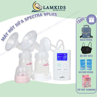 (ĐỔI SIZE PHỄU) Máy Hút Sữa Spectra 9 Plus - Kèm Quà Tặng 5 Món - Bảo Hành Chính Hãng 12 Tháng