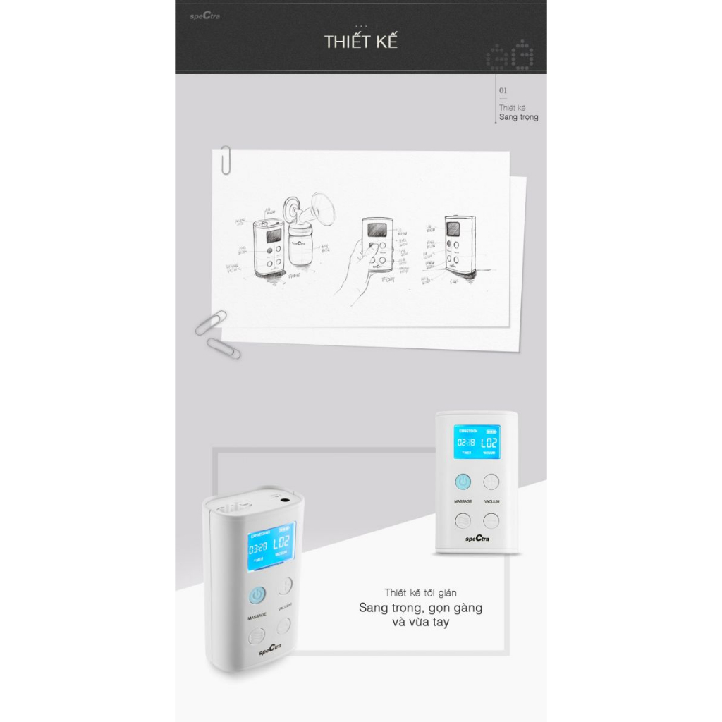 Máy Hút Sữa Spectra 9 Plus - Kèm Quà Tặng 5 Món - Bảo Hành Chính Hãng 12 Tháng