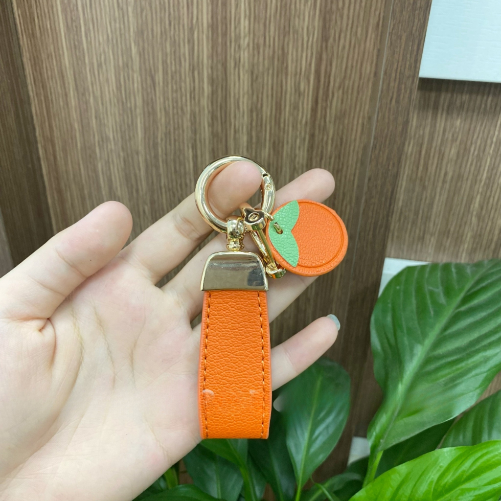Móc khoá da PU tổng hợp mix hoa quả xinh xắn/ Móc khóa cao cấp cho ô tô, xe máy nhiều màu by Ốp khóa VIP