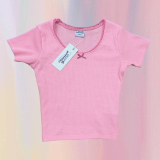 Áo thun gân croptop form ôm dài moná - sasa ver 1