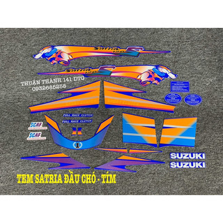 Tem Satria 2k Đầu Chó - Tem 3 Lớp