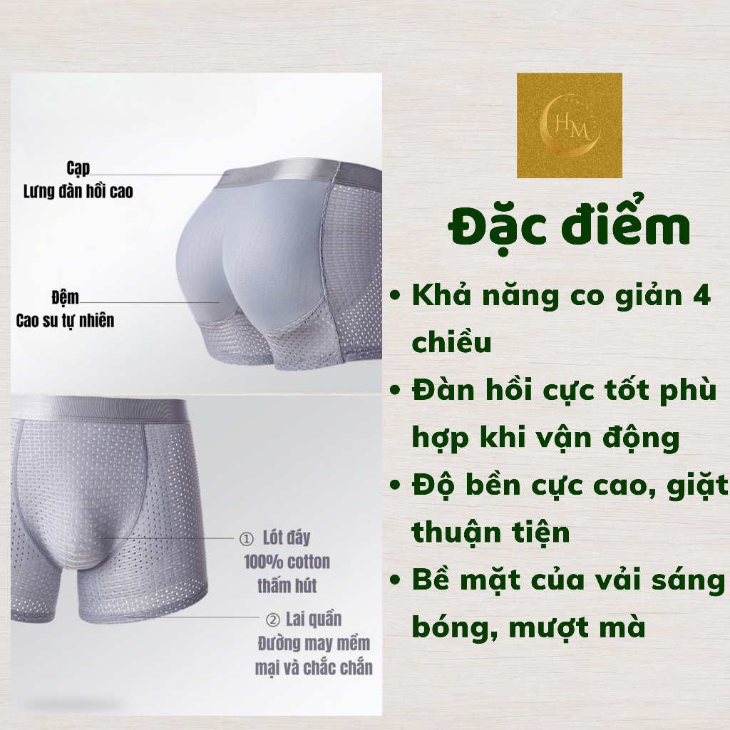 Quần Boxer Nam nâng mông Menpro.vn cao su non cao cấp, giúp bờ mông đầy đặn và tròn trịa - HAMY-STORE.VN