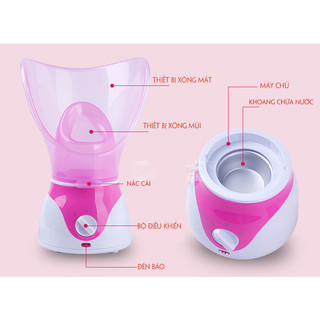 Máy xông mặt xông mũi NTFS -618 / Máy xông mặt xông mũi bằng hơi nước Shuqin 2 chế độ phun, máy xông hơi mini thảo dược