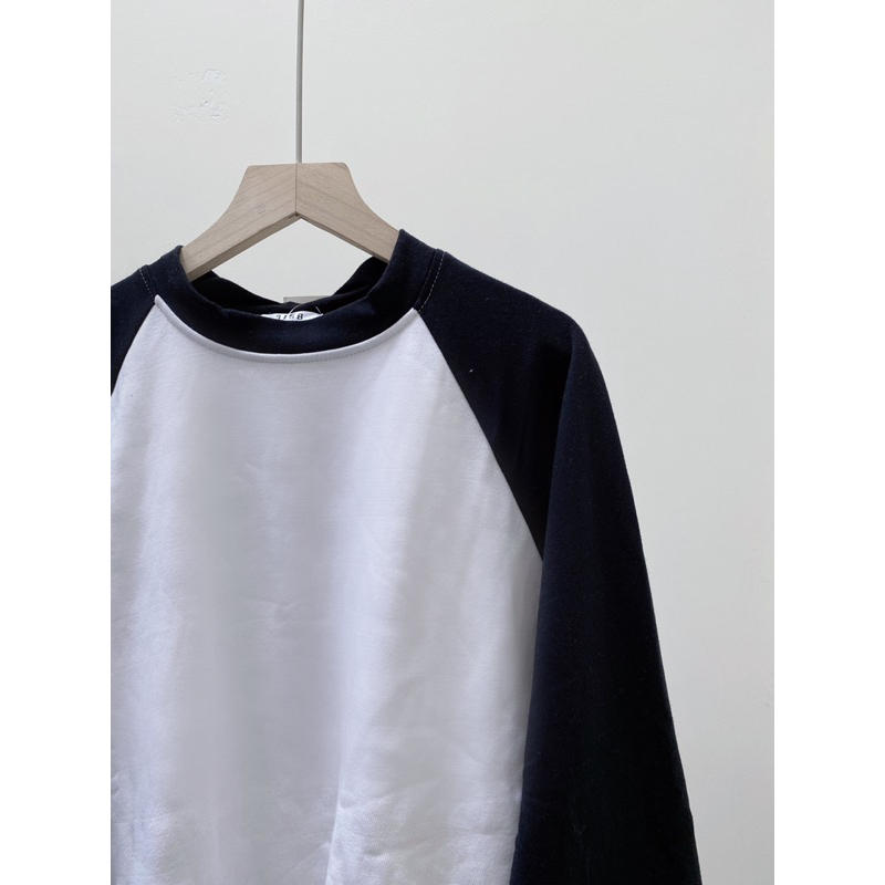 Áo Thun Tay Dài Thu Đông Nam Nữ Unsiex Raglan Cotton Da Cá Basic