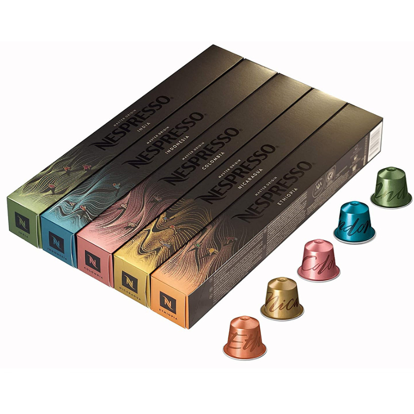 [NESPRESSO]Viên Nén Cà Phê Nespresso Dòng MASTER ORIGIN Hộp 10 Viên/ 오리지널 마스터 오리진 셀렉션 5종