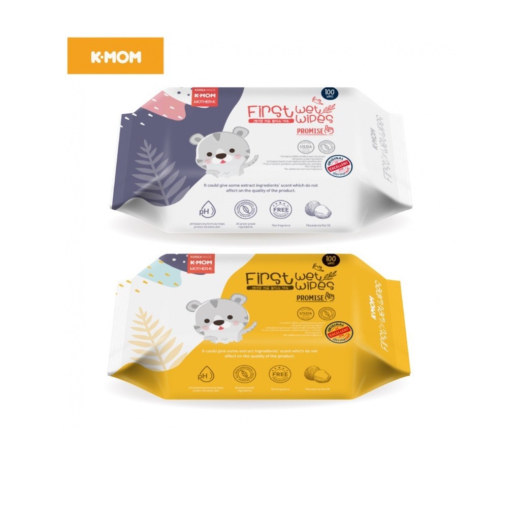 Khăn ướt kmom Vân nổi chính hãng cho bé sơ sinh