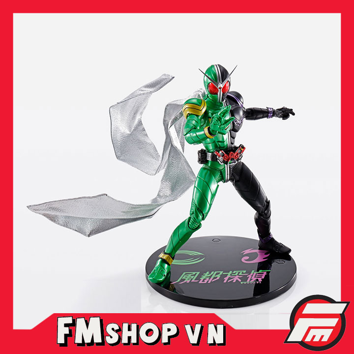 MÔ HÌNH HIỆP SĨ MẶT W SHF  KAMEN RIDER W CYCLONE JOKER FUUTO PI OPEN