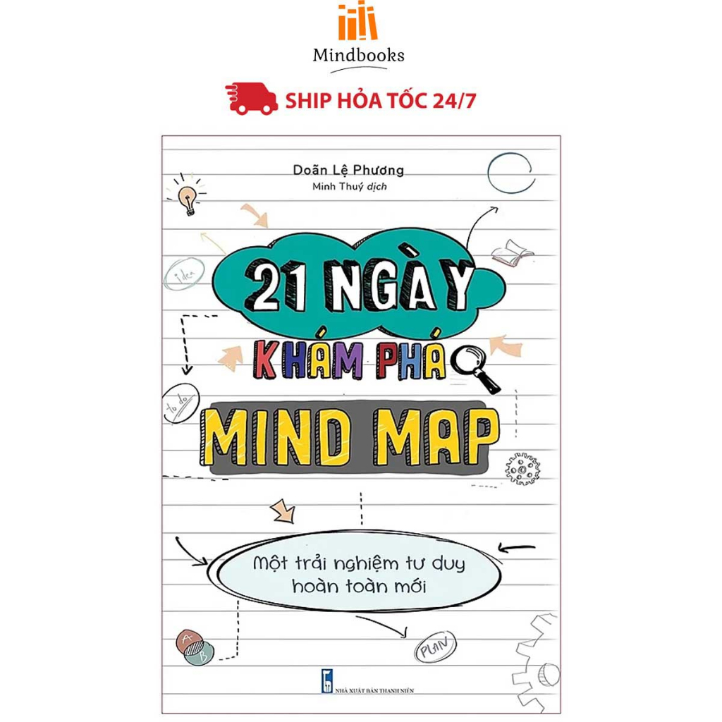 Sách- 21 Ngày Khám Phá Mind Map -Minhlongbooks