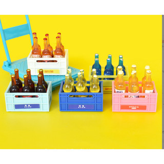 Mô hình két rỗng đựng chai nước trang trí nhà búp bê, DIY