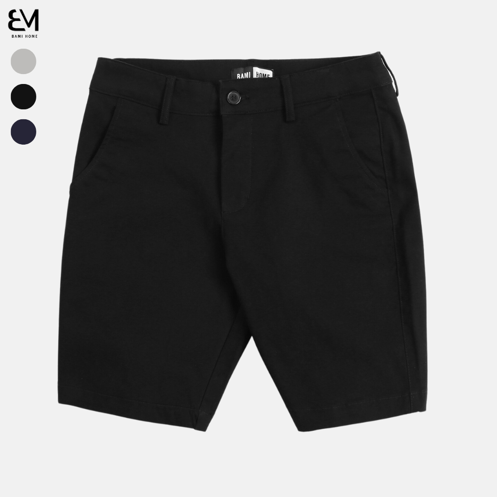 Quần short kaki cao cấp sợi spandex BAMI HOME vải mềm mịn form thoải mái dễ phối đồ QK08